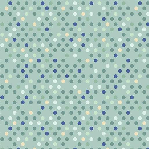 Benartex Dazzle Dots 2 Confetti Drop Mint
