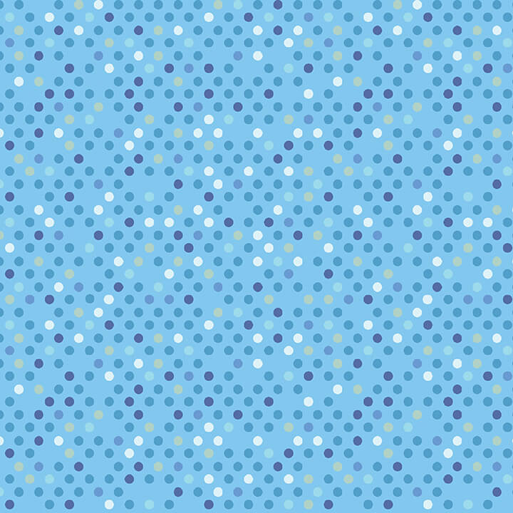 Benartex Dazzle Dots 2 Confetti Drop Blue