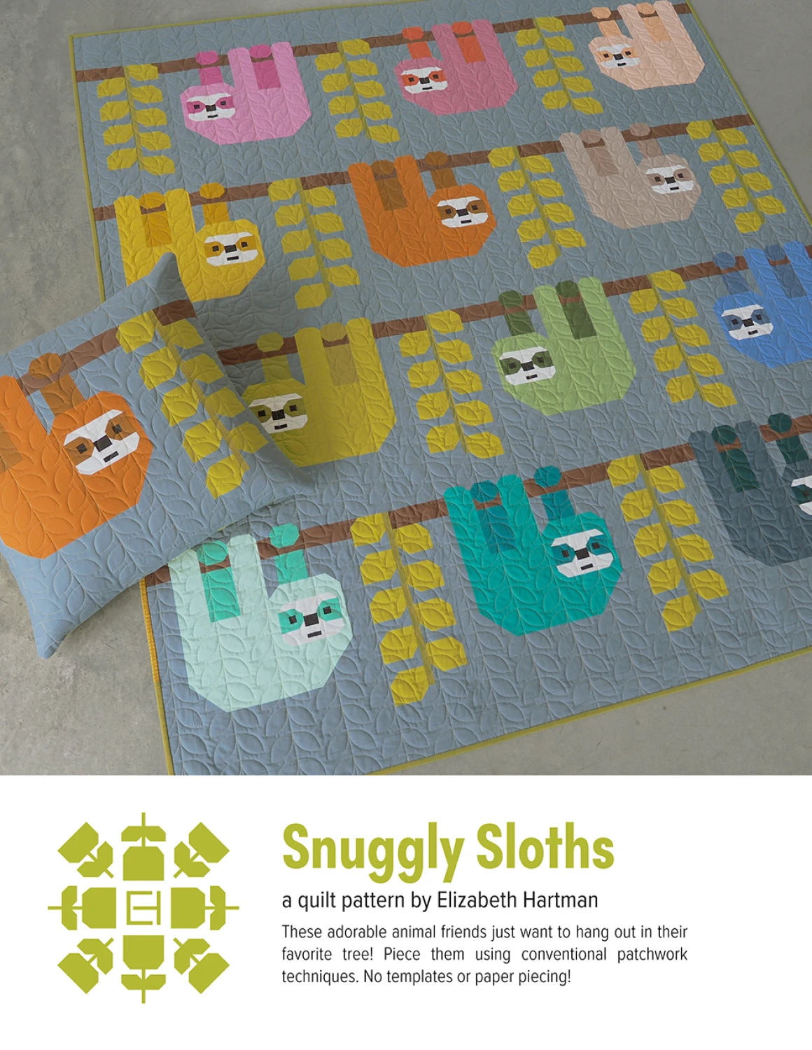Snuggly Sloths Pattern by Elizabeth Hartman