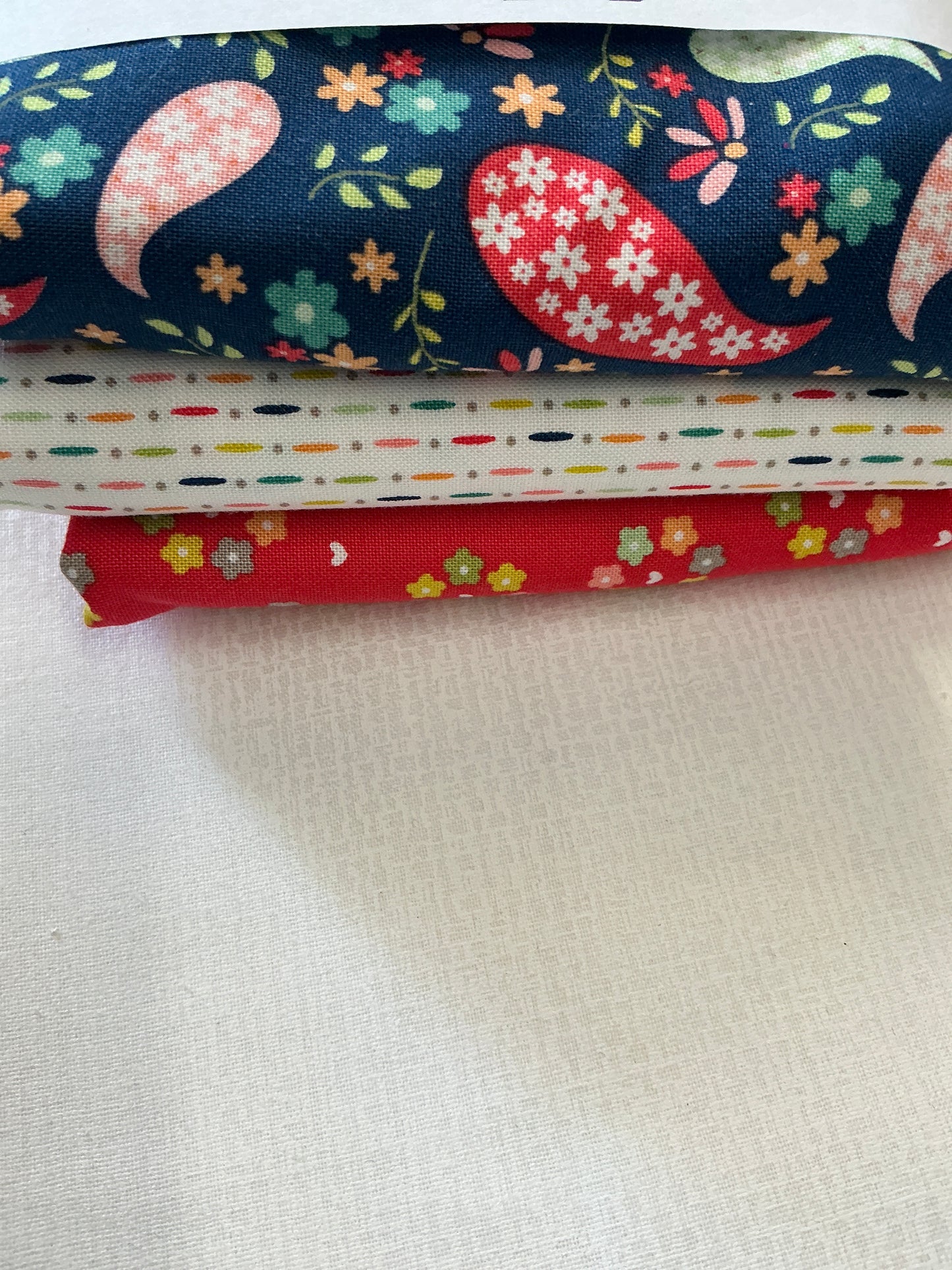 3 yard quilt kits~blue background floral