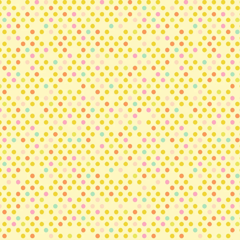 Benartex Dazzle Dots 2 Confetti Drop Light Yellow
