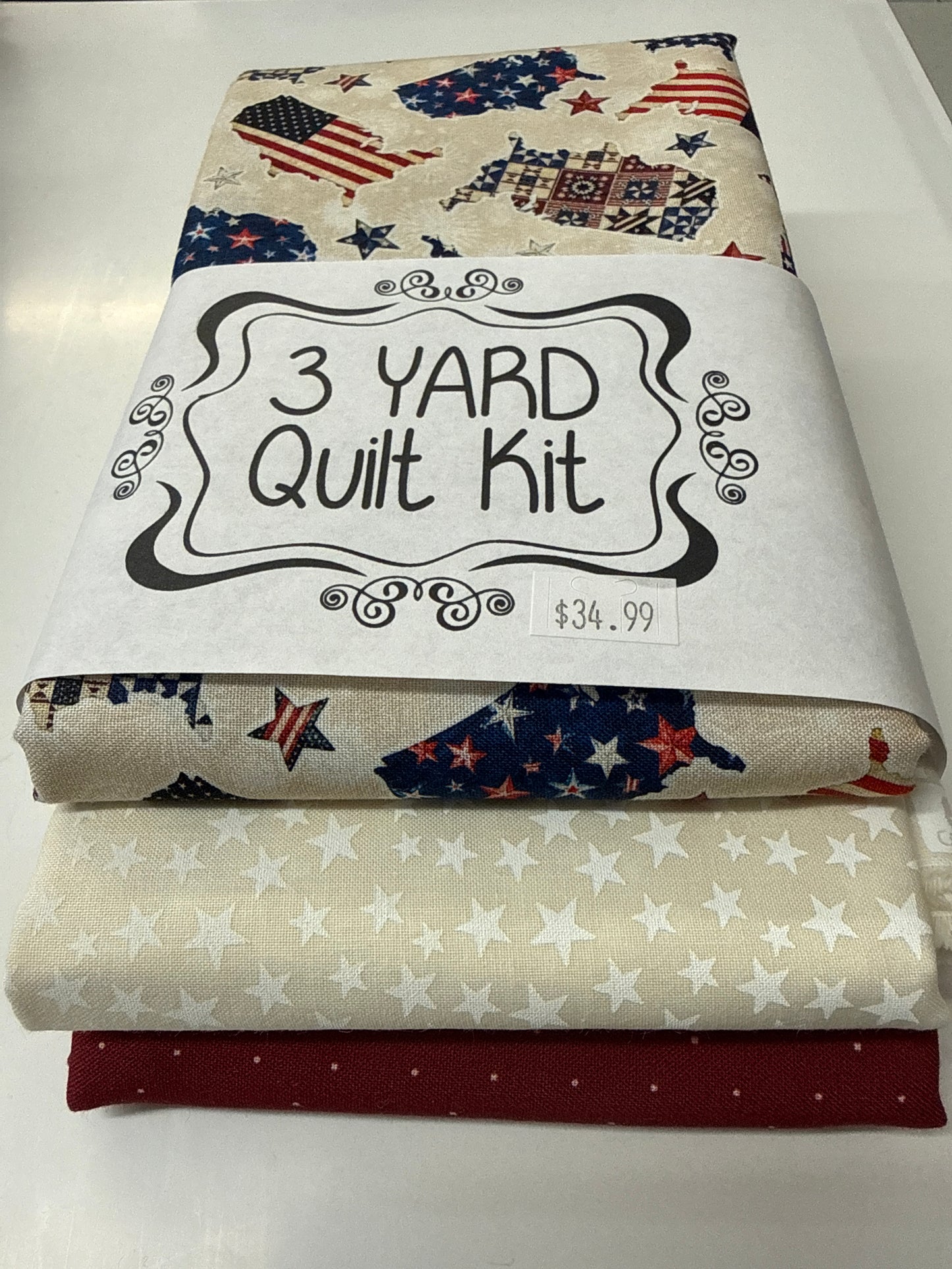 3 yard Quilt Kit Patriotic