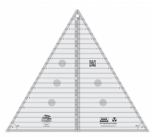 Creative Grids 60 degree Triangle 12-1/2in Quilt Ruler