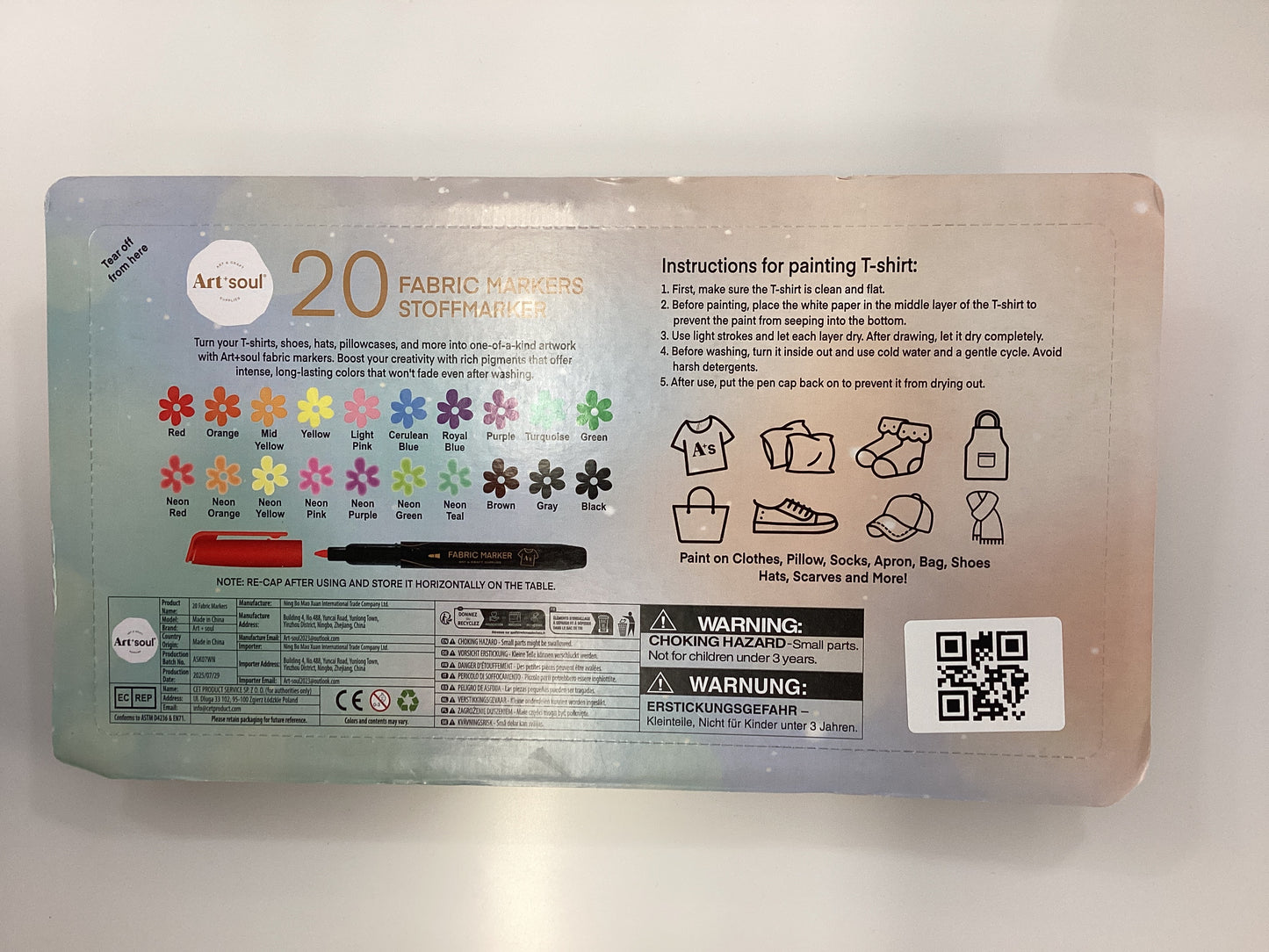 Fabric Markers Permanent