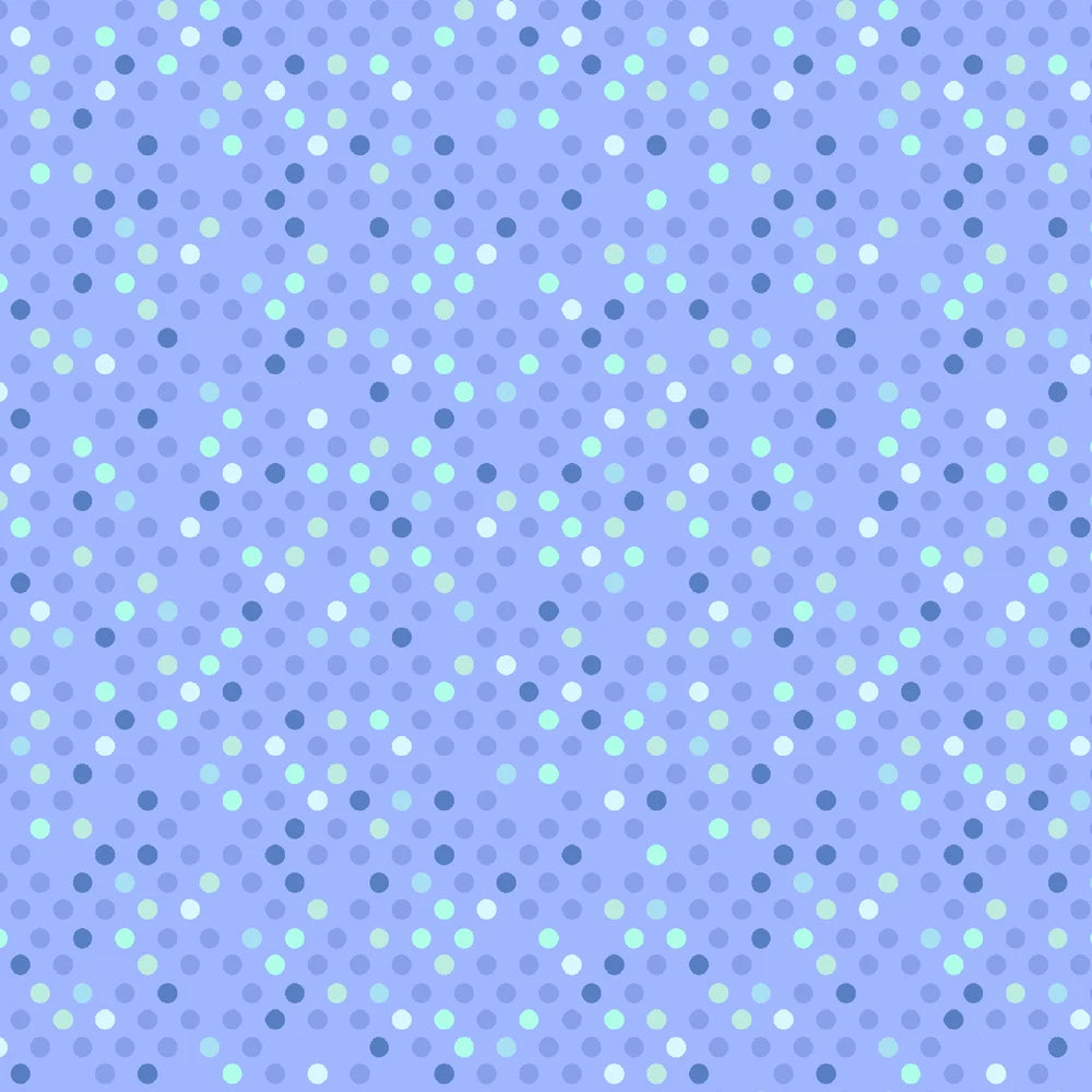 Benartex Dazzle Dots 2 Confetti Drop Periwinkle