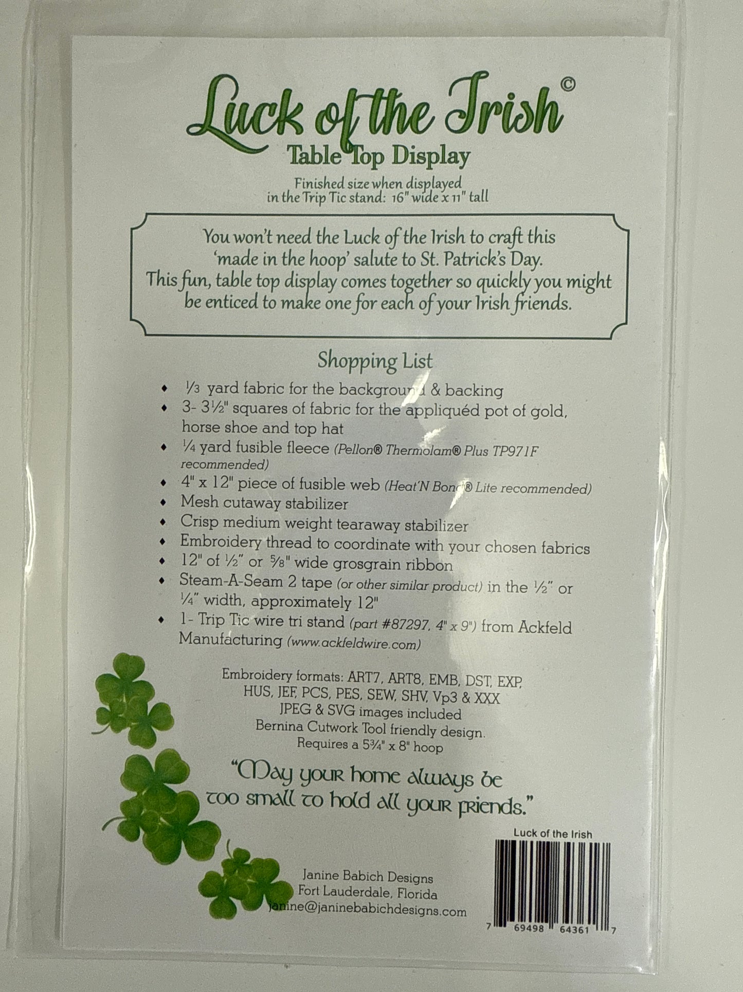 Luck of the Irish Janine Babich