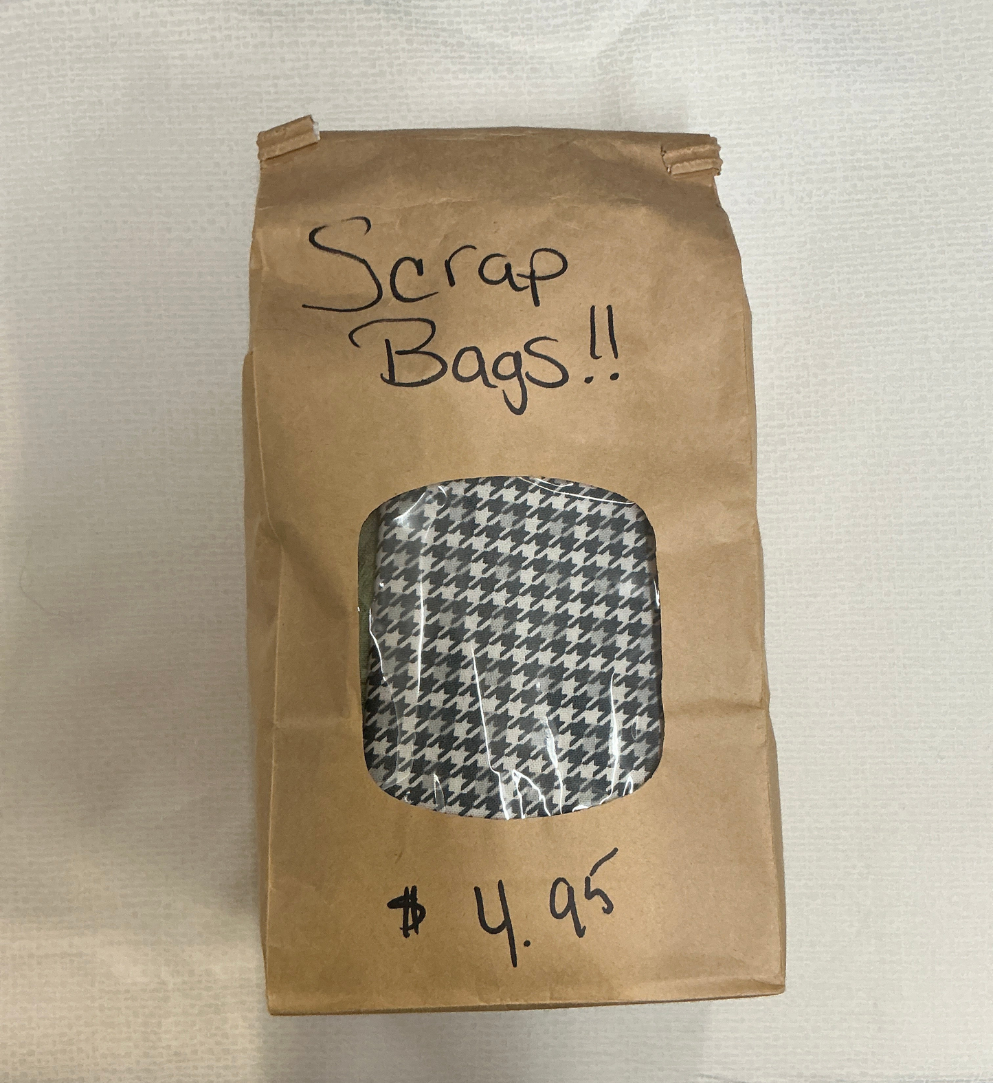 Scrap bags-Appliqué pieces