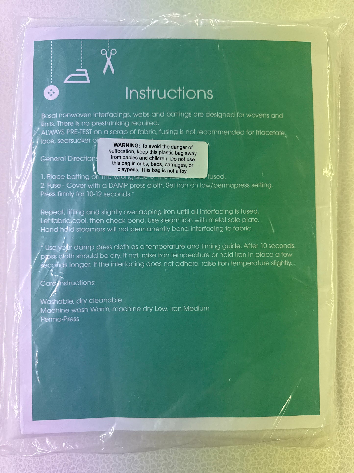 Bosal double sided fusible batting #4252