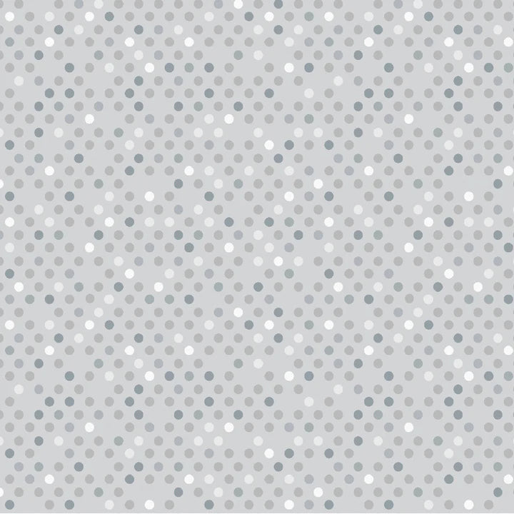 Benartex Dazzle Dots 2 Confetti Drop Grey