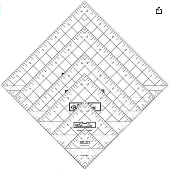 Bloc Loc Half Square Triangle Acrylic Ruler Set