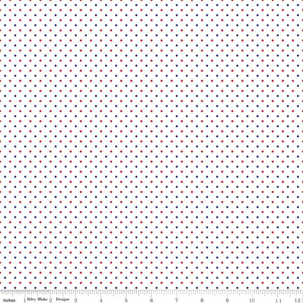 Riley Blake Swiss Dots C660 Patriotic
