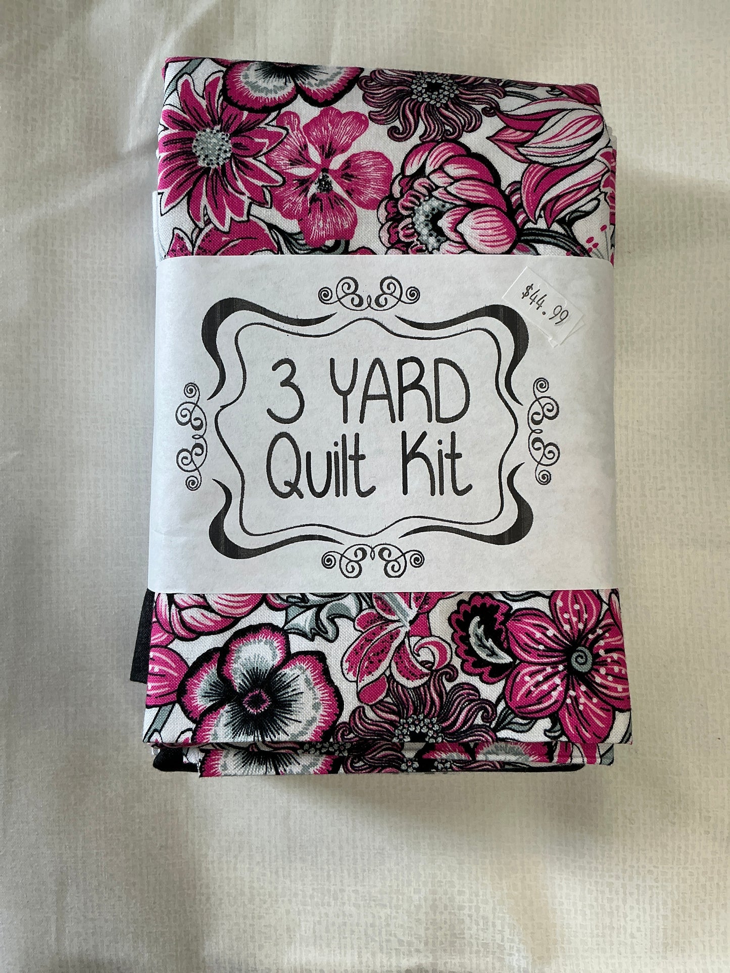 3 Yard Quilt Kits- pink floral