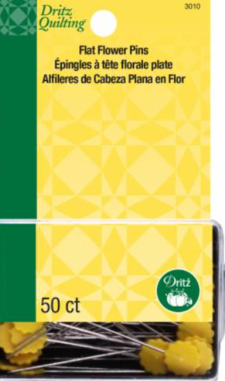 Dritz Quilting 50 Flat Flower Pins