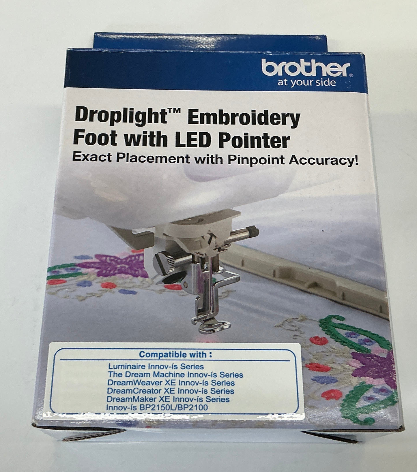 Drop light Embroidery Foot with LED Pointer by Brother SA197