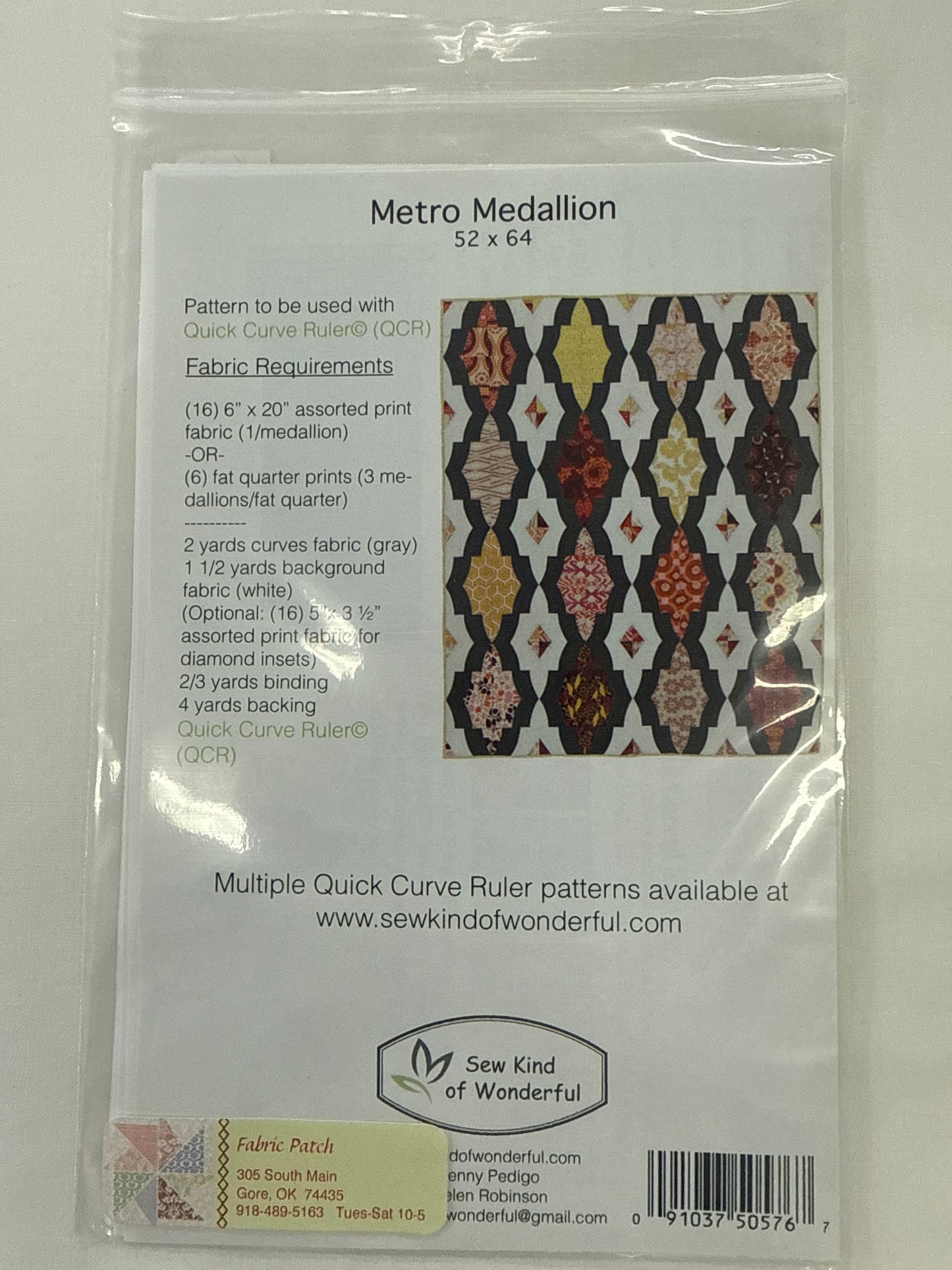 Metro Medallion Sew Kind of Wonderful