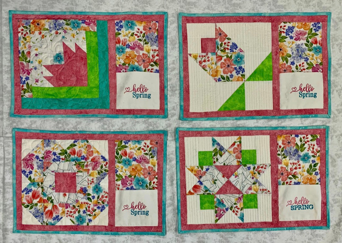 Shop Hop Placemats finish kit