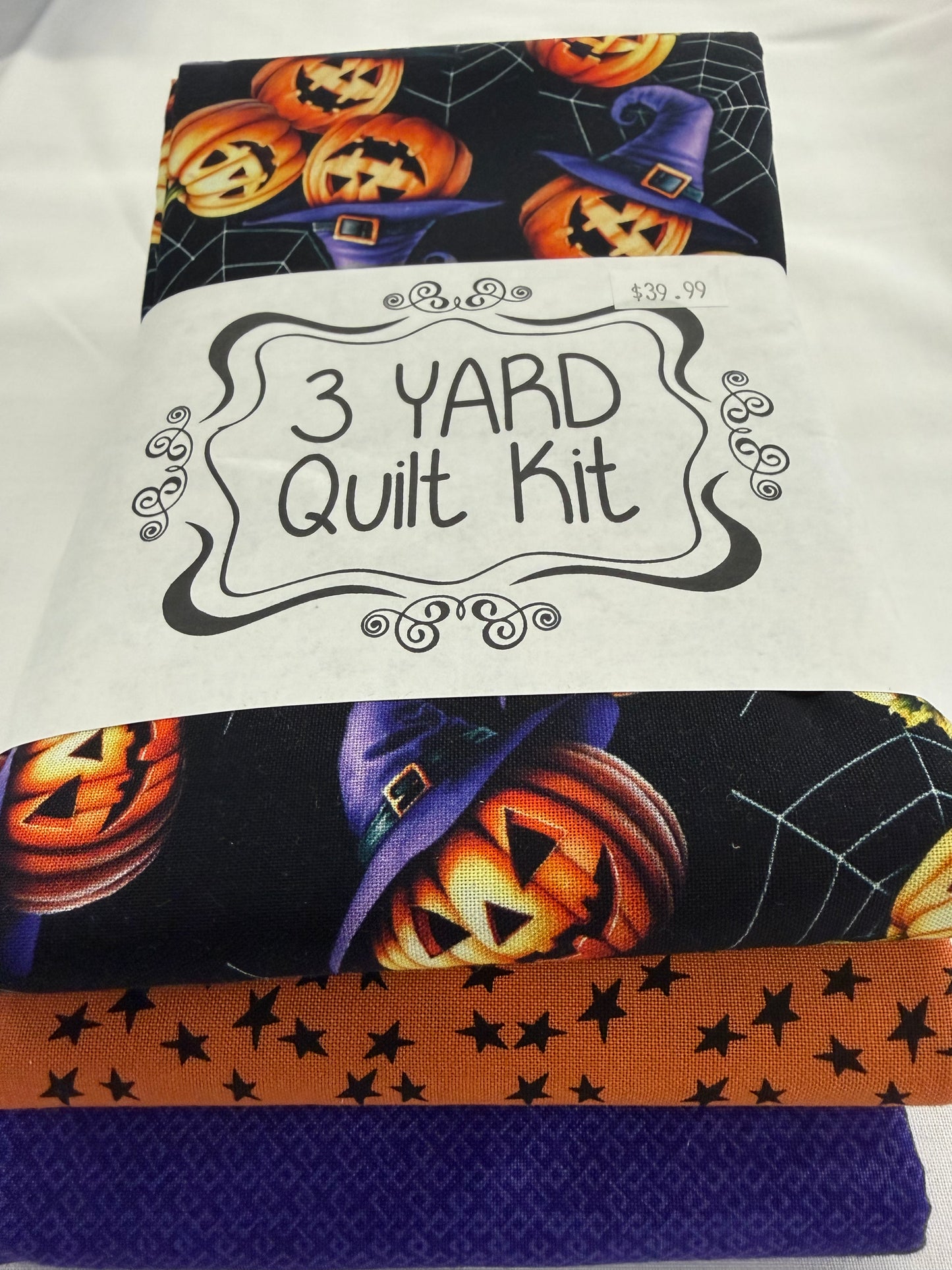 3 yard Quilt Kit Halloween Pumpkin