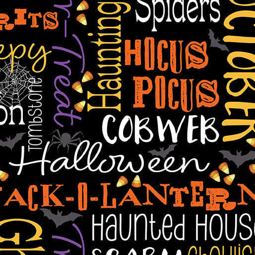 Ghostly Words Black