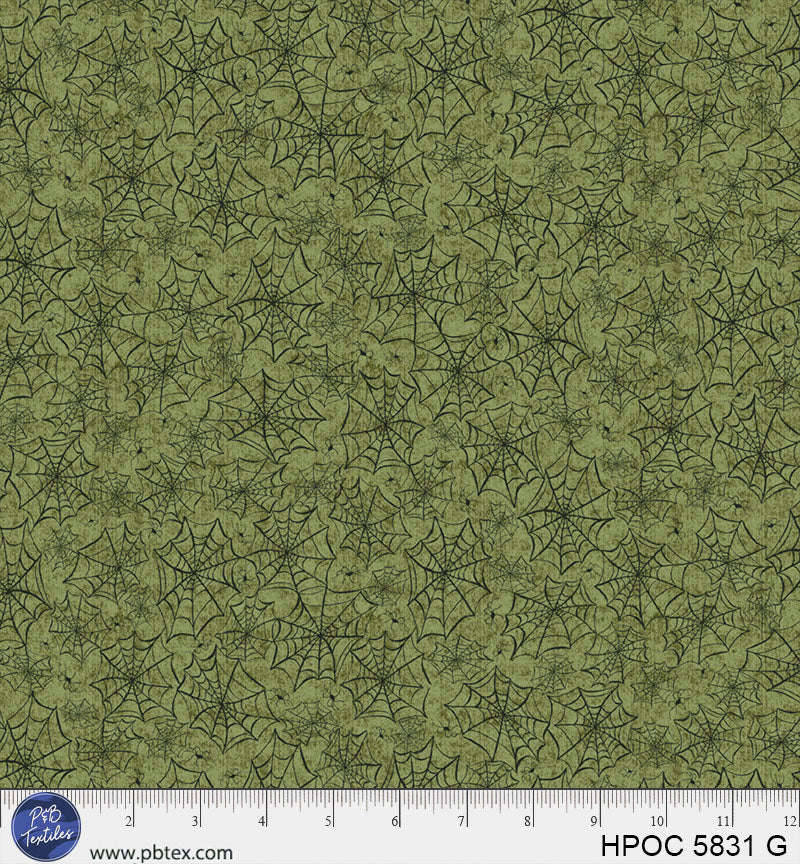 Hocus pocus green spider webs