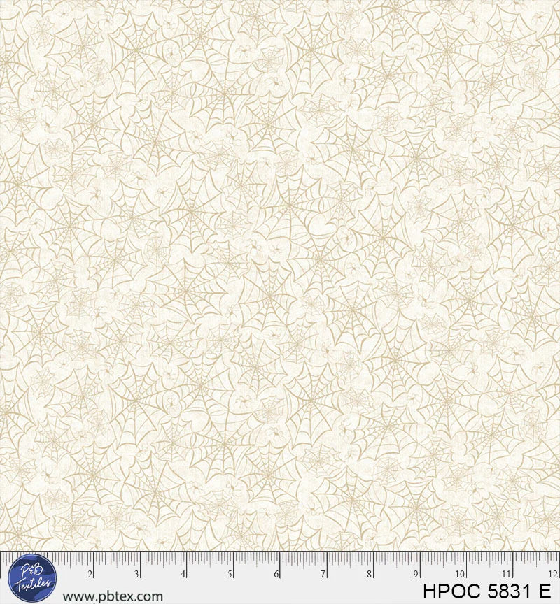 Hocus Pocus white/cream SPIDER WEB ALLOVER