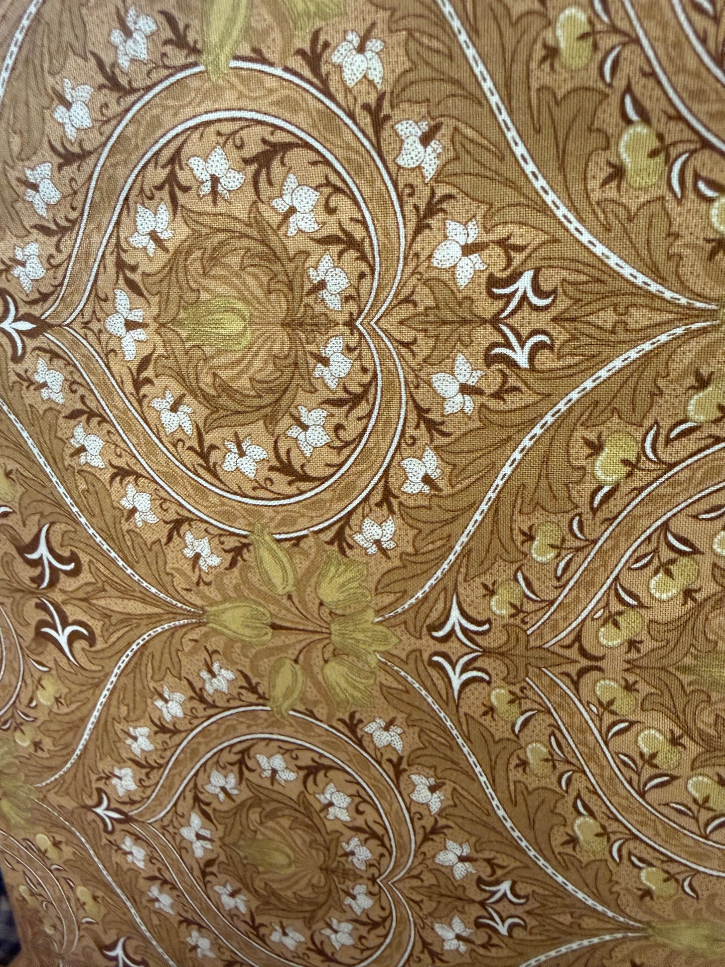 THE MORRIS APPRENTICE BROWN FLORAL BY MODA FABRICS