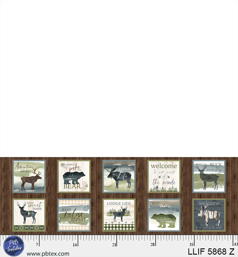 Lodge Life by P&B Textiles Panel LLIF 5868 Z
