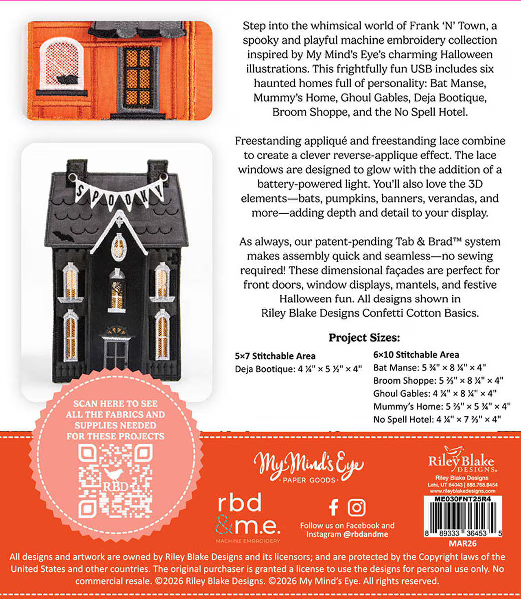 Machine Embroidery Frank 'n Town