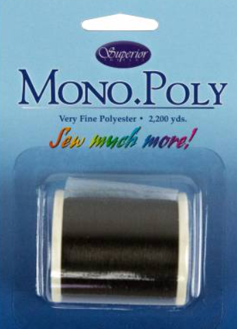 MonoPoly Invisible Polyester Thread .004in 2200yds Smoke