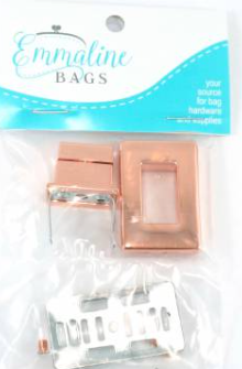 Emmaline Bags Rectangle Turn Lock Copper
