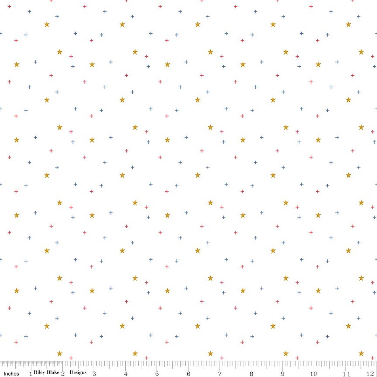 Riley Blake Sparkler SC651 White