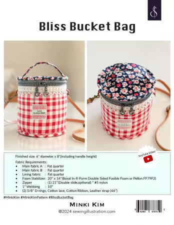Bliss Bucket Bag Pattern by Minki Kim