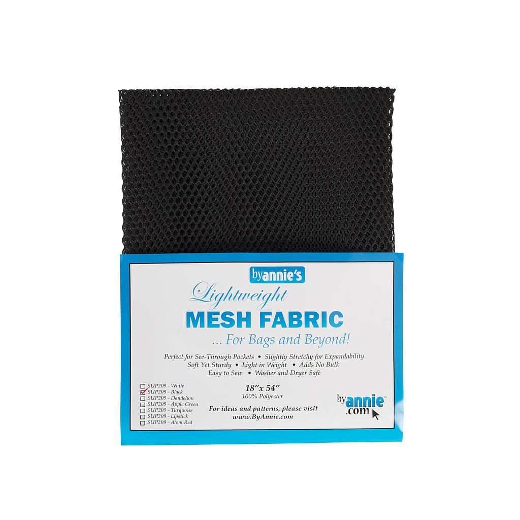 Lightweight Mesh Fabric Black byAnnie