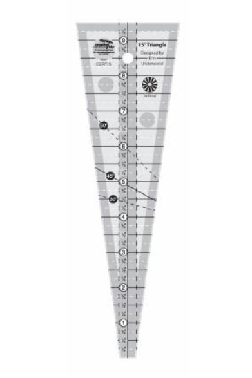 Creative Grids 15 Degree Triangle Ruler
