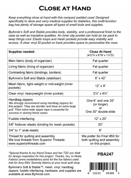 Close At Hand, Patterns by Annie