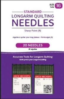 Handi Quilter Longarm Quilting Needles Sharp Point Size 16