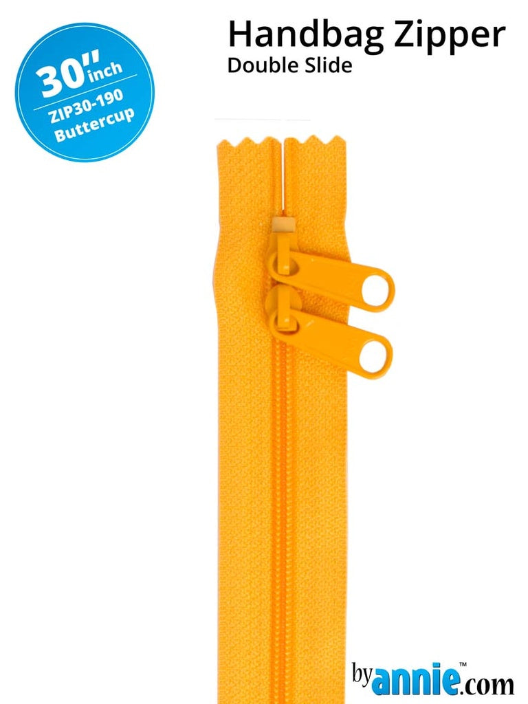 30" Handbag Zippers - Double-slide