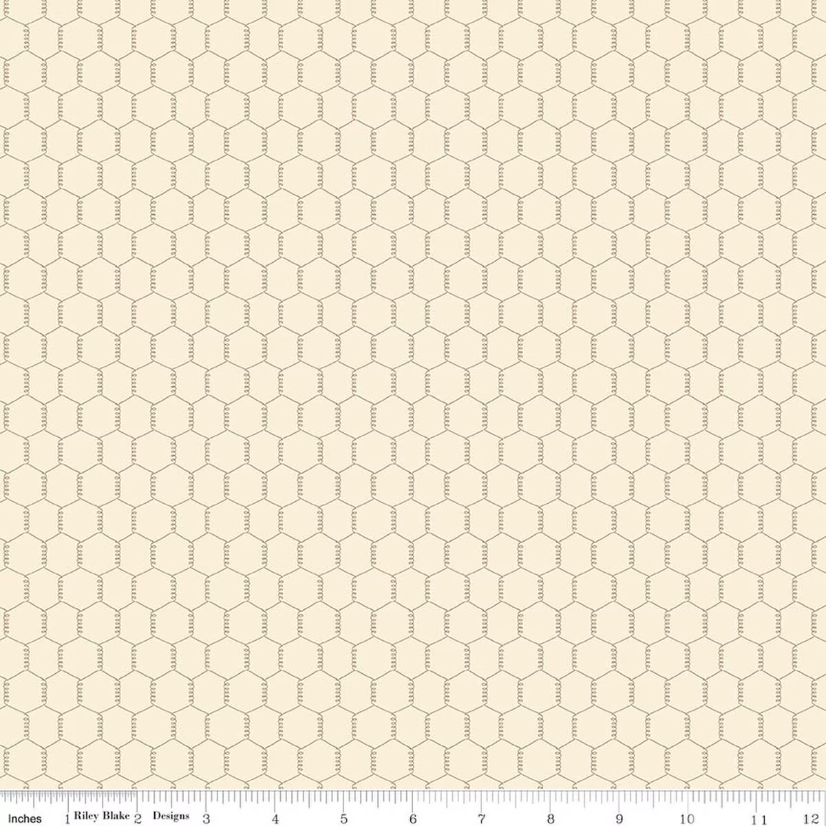 Riley Blake C17945 - Cream Lil' Farm friends by Kelsey Carlson