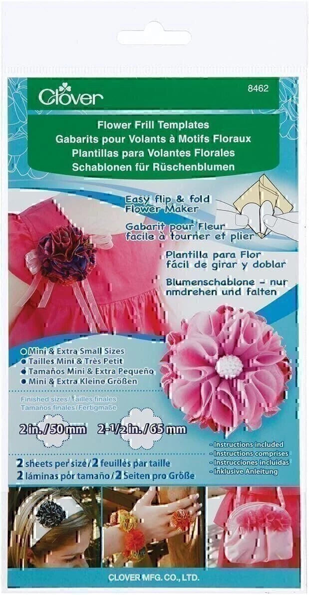 Clover Flower Frill Templates Extra Small and Mini Sizes