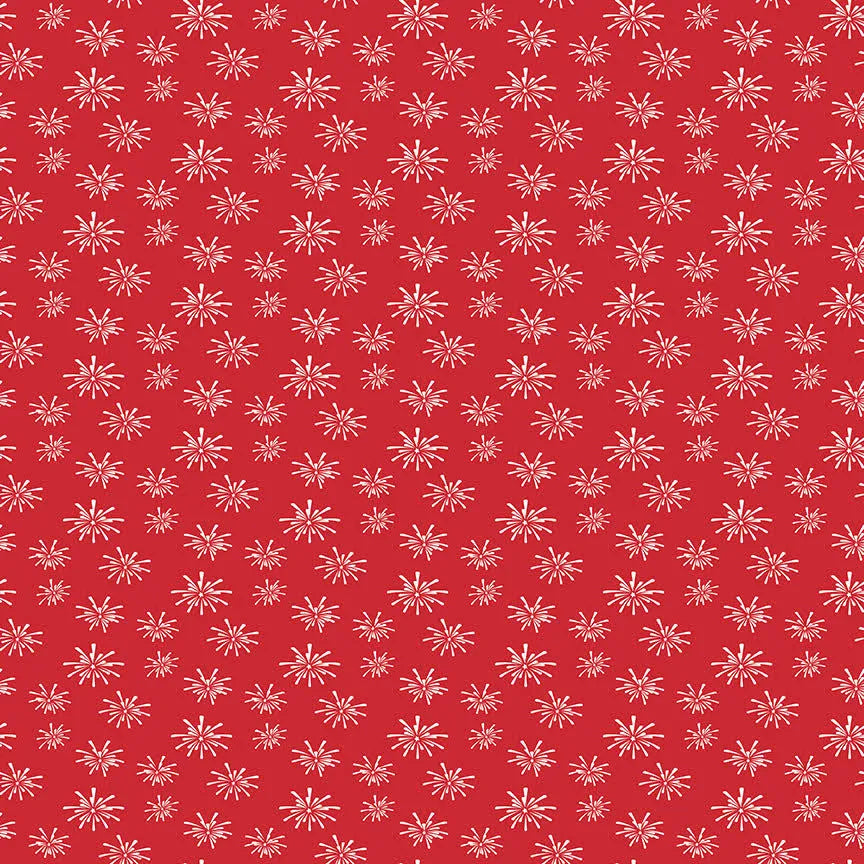 Riley Blake seasonal basics pattern C768 red