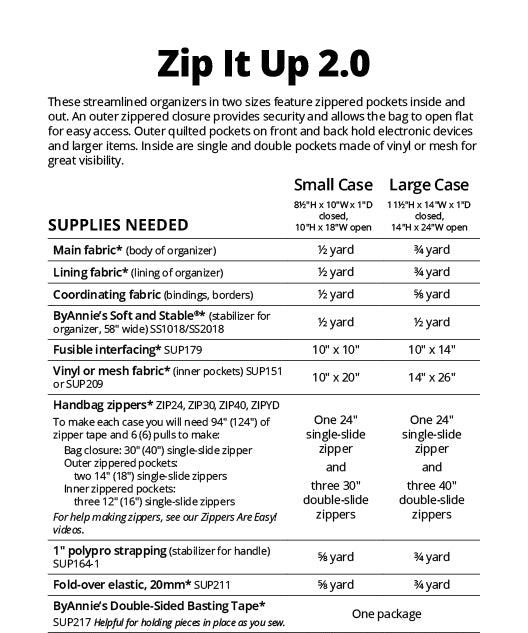 Zip It Up 2.0 Byannie bags