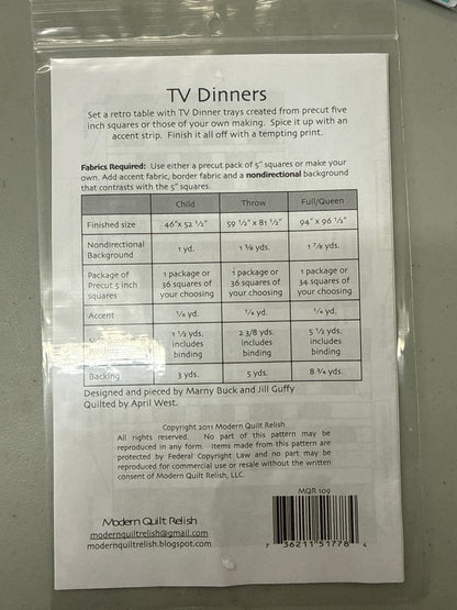 Modern Quilt Relish TV Dinner MQR 109
