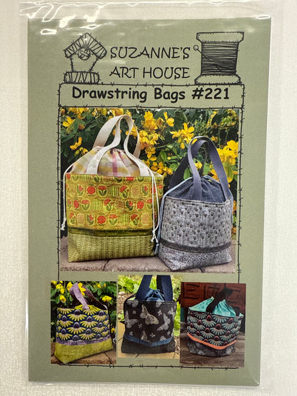 Suzanne’s Art House Drawstring Bags