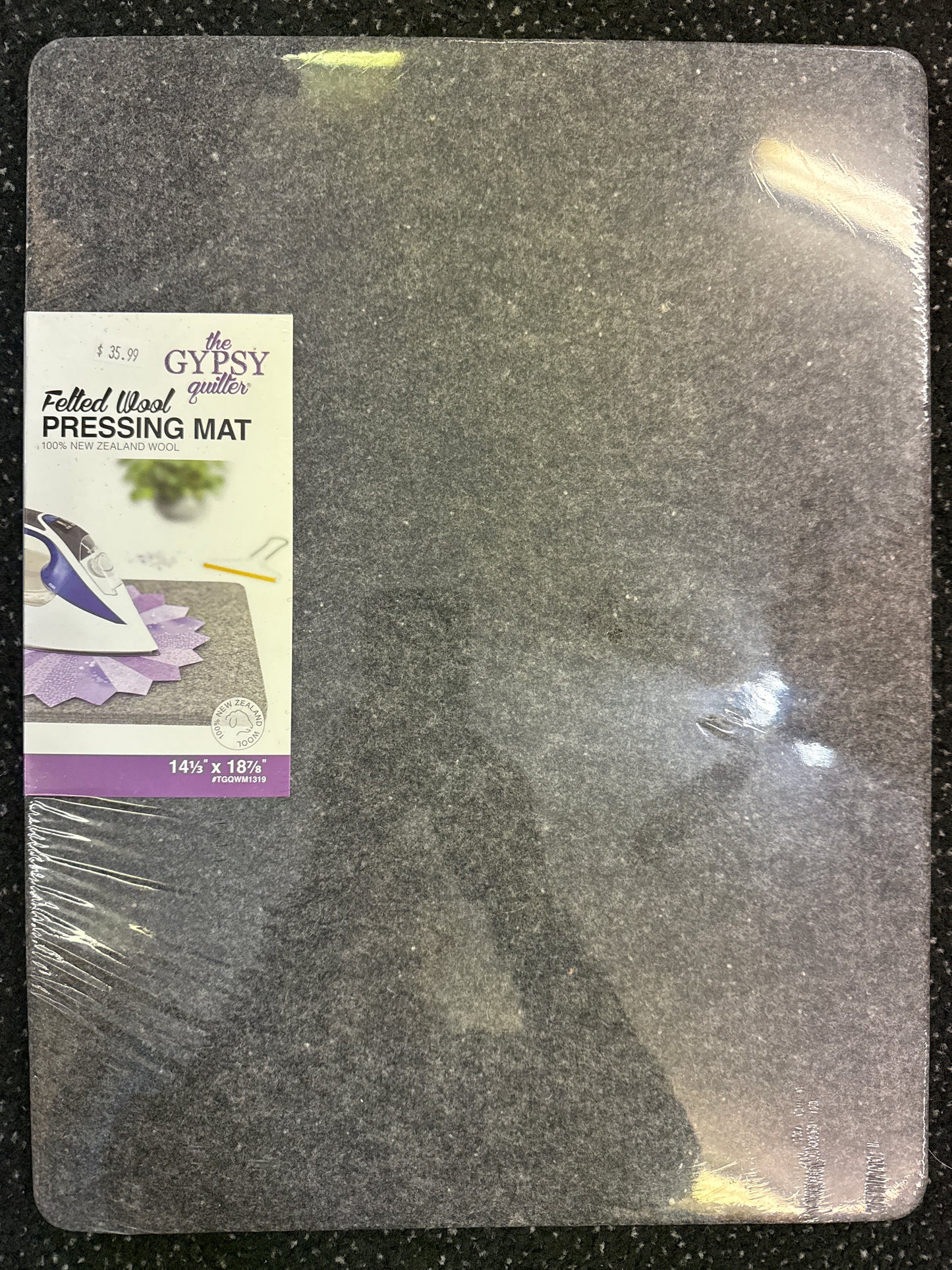Gypsy Quilter felted wool pressing mat 100% New Zealand wool