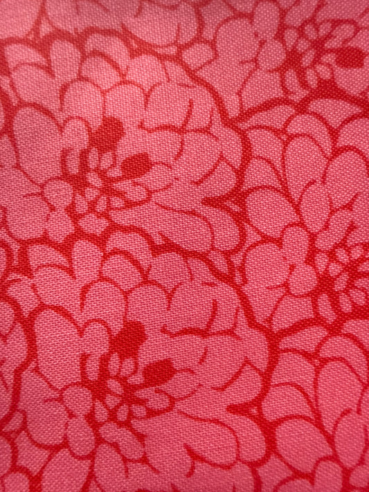 Three wishes fabrics, MRC tonal floral pink