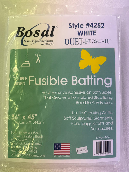 Bosal double sided fusible batting #4252