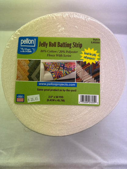 Pellon Jelly Roll Batting Strip EJR2525