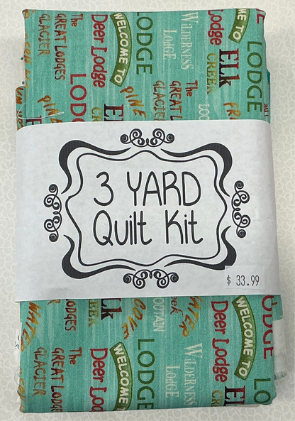 3 yard quilt kit Deer Lodge