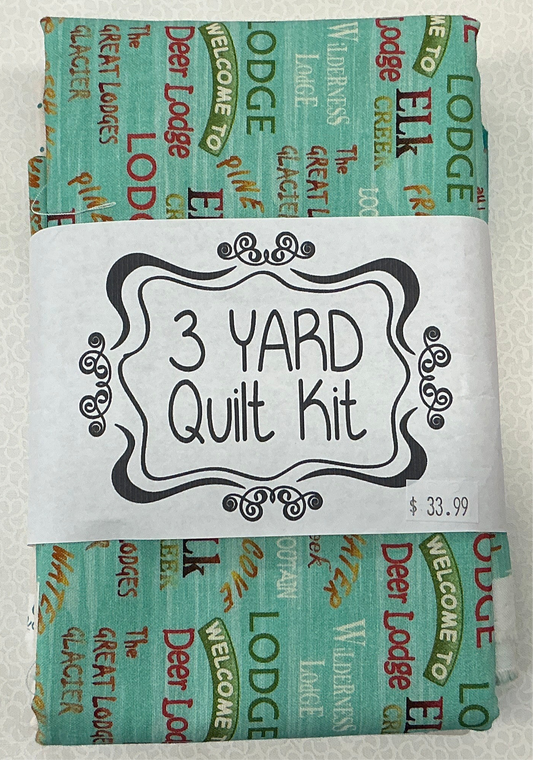 3 yard quilt kit Deer Lodge