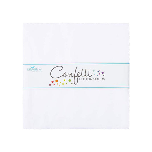 Riley Blake Confetti Cottons Solid - Riley White