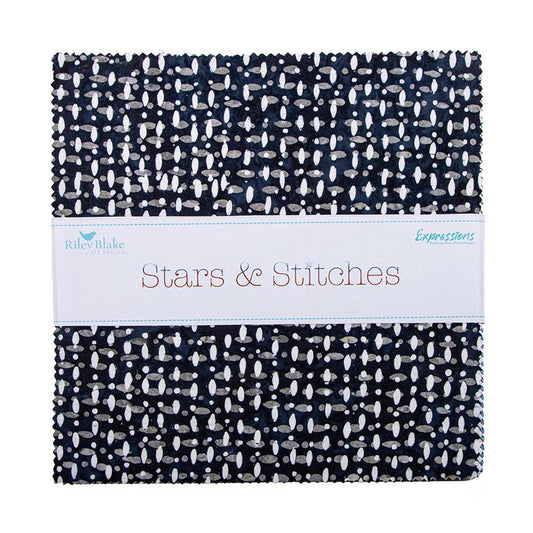 Expressions Batiks Stars & Stitches 10" Stacker